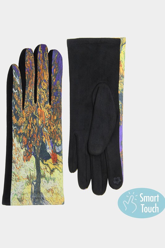 Artist Inspired Touch Tone Winter Gloves – Tree of Life SKU536 - MuyFancy